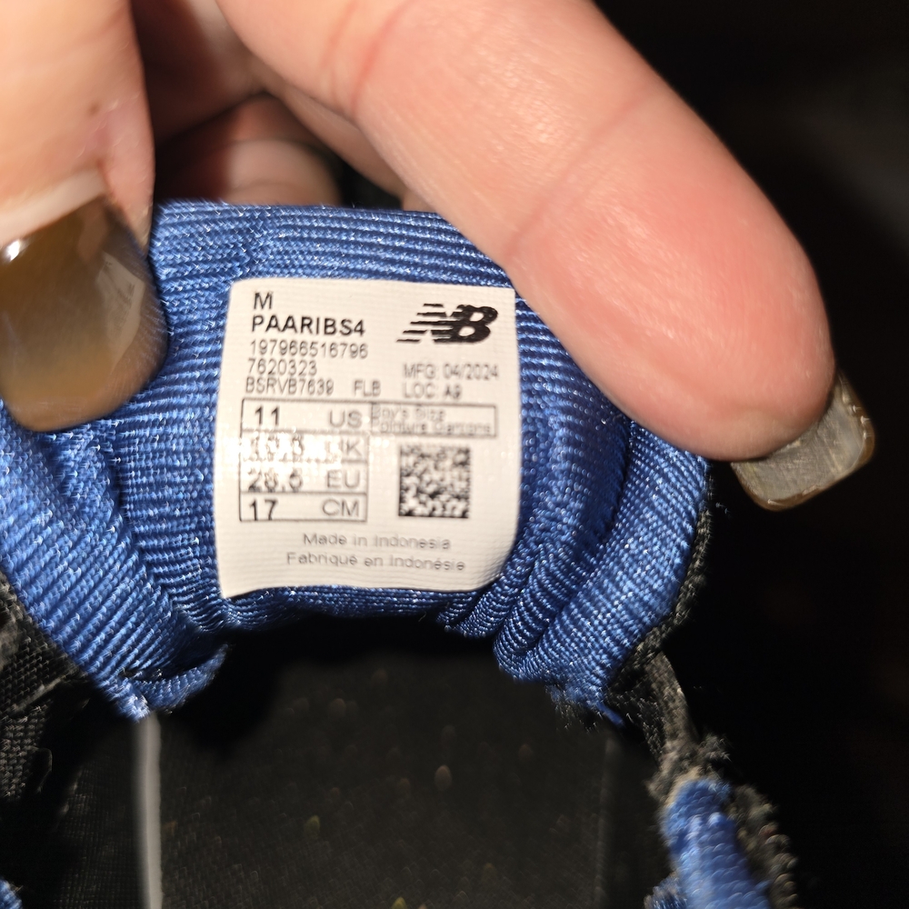New Balance Blue and Black Sneakers